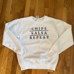 White crewneck sweatshirt size small